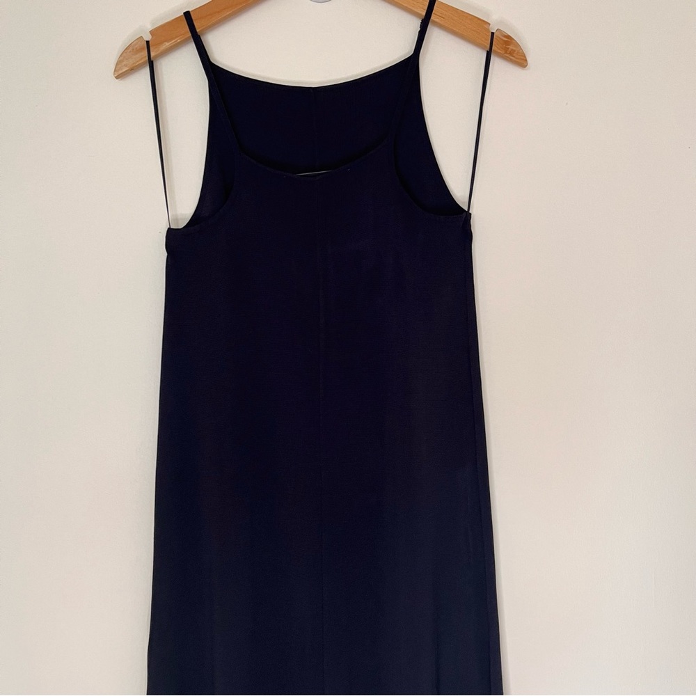 Zara Maxi Dress Size‎ Small Navy Sleeveless Classic Preppy - Picture 11 of 16